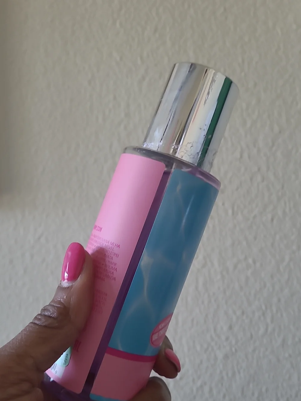 DKNY Mai Tai Fragrance Mist — Blue & Pink Bottle
